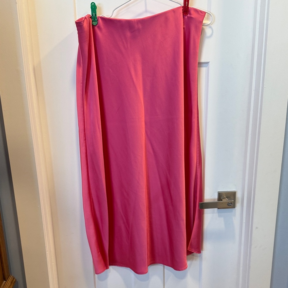 J. Crew Vivid Pink Midi Skirt